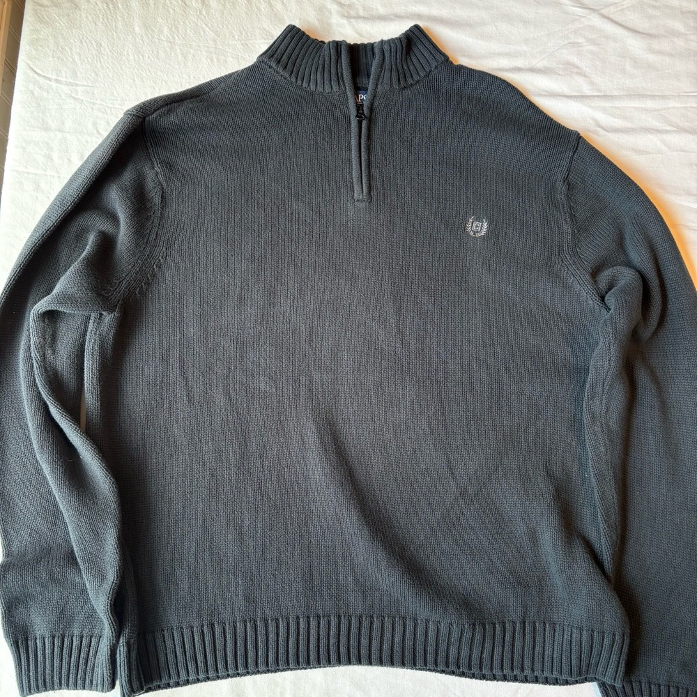 Chaps Men's Quarter-Zip Sweater - Black